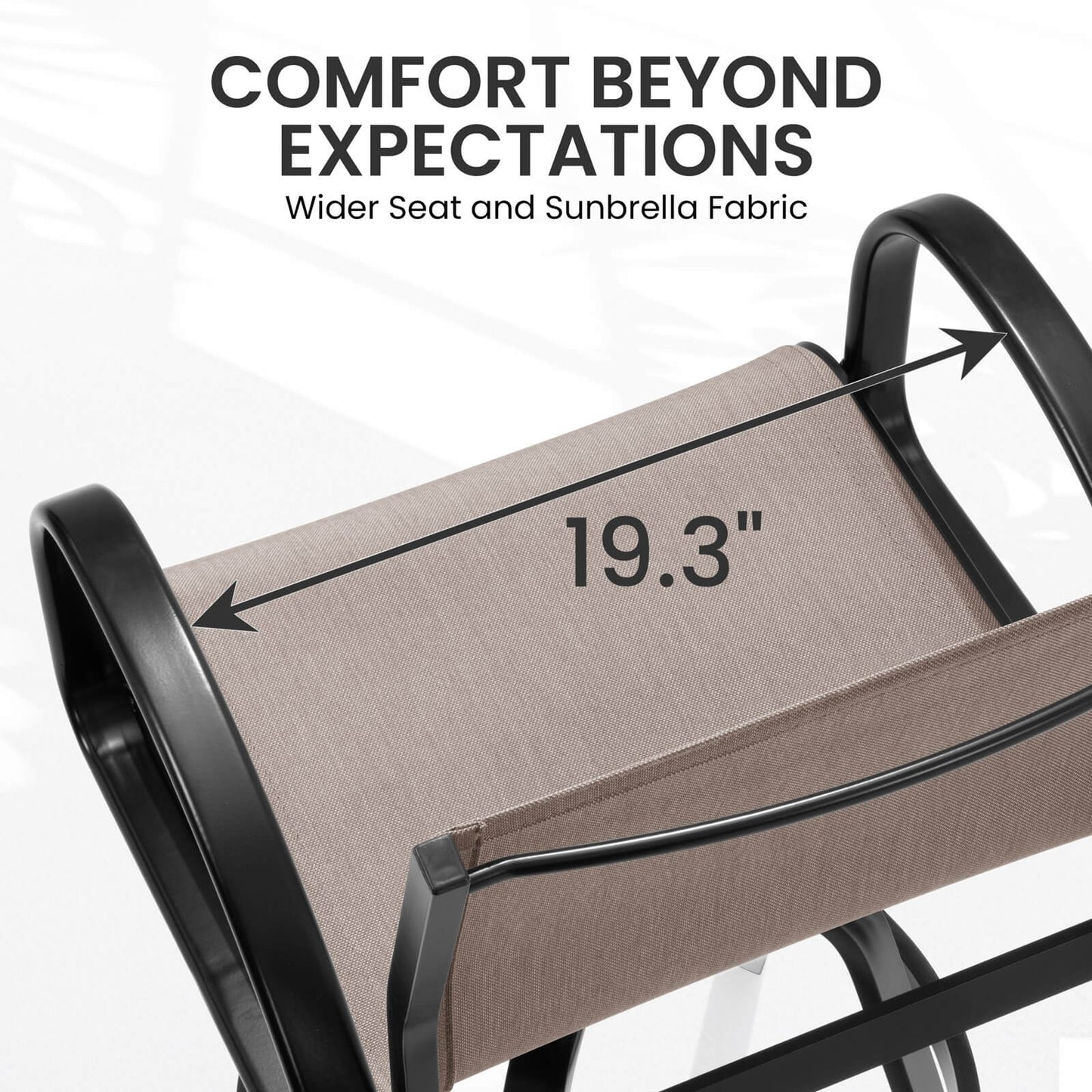 Aluminum Swivel Outdoor Bar Stool Set of 2 in Sunbrella
