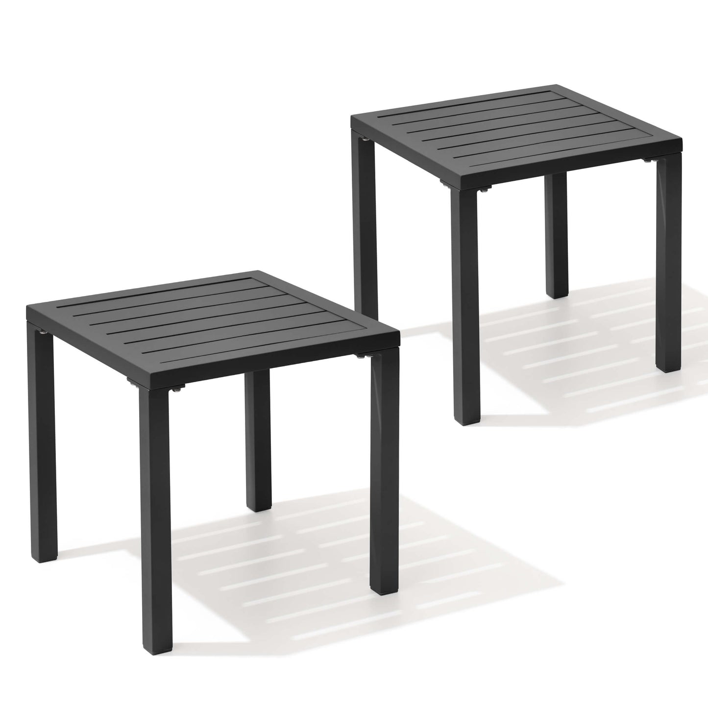 16x16" Aluminum Outdoor Square Side Table