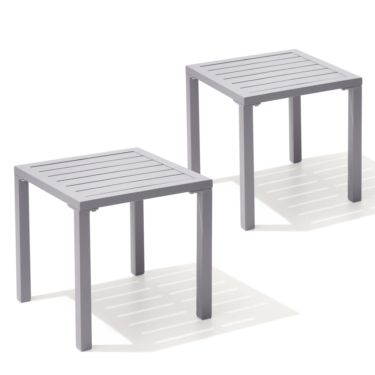 16x16" Aluminum Outdoor Square Side Table
