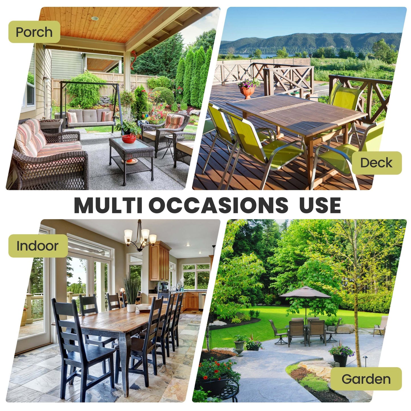 Aluminum Outdoor Dining Table with Umbrella Hole
