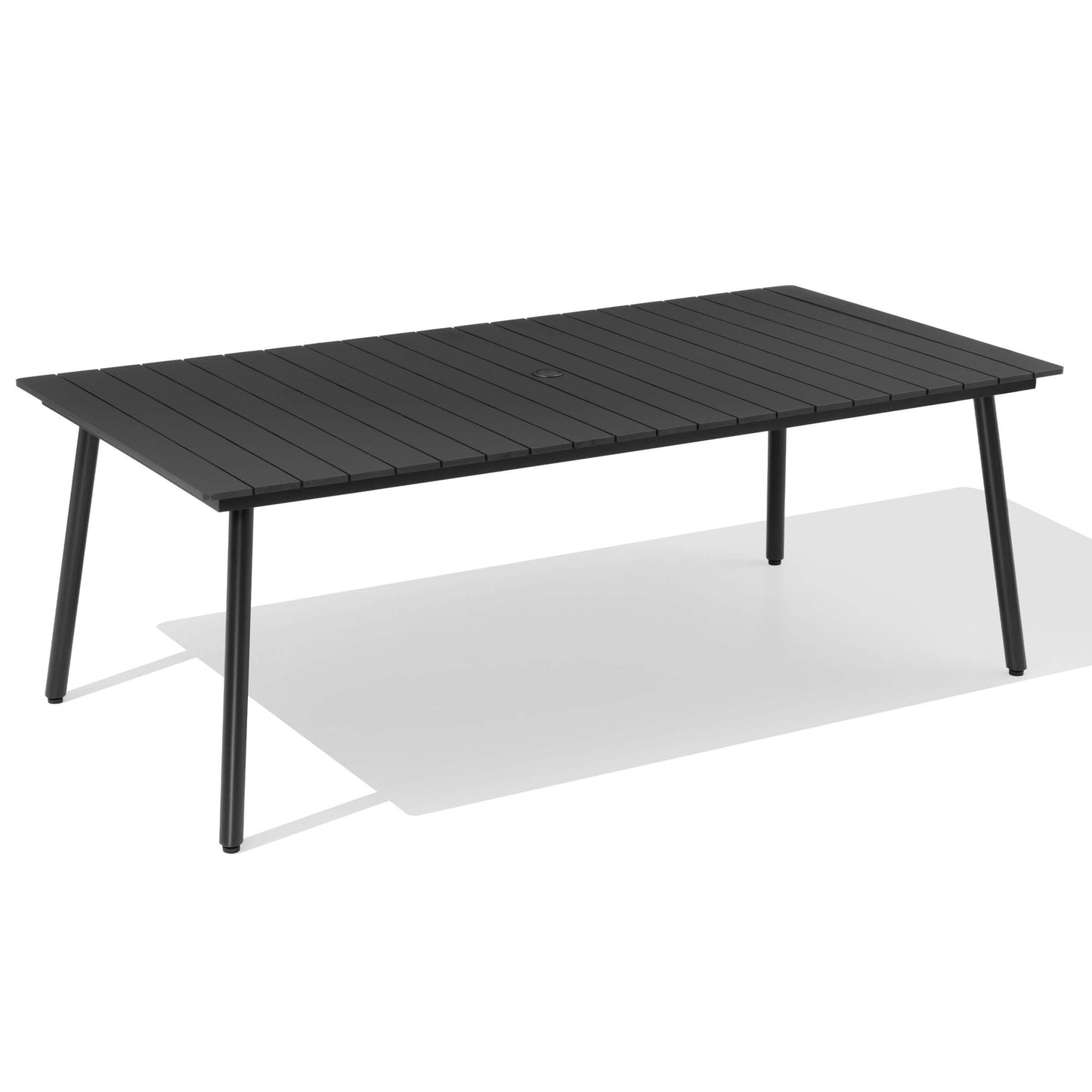 Aluminum Outdoor Dining Table with Umbrella Hole
