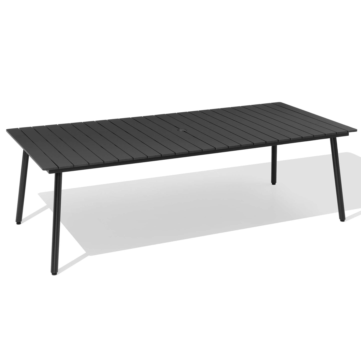 Aluminum Outdoor Dining Table with Umbrella Hole