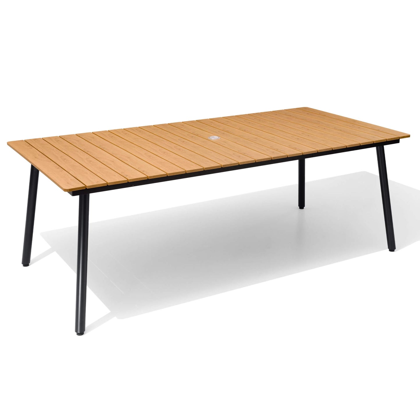Aluminum Outdoor Dining Table with Umbrella Hole