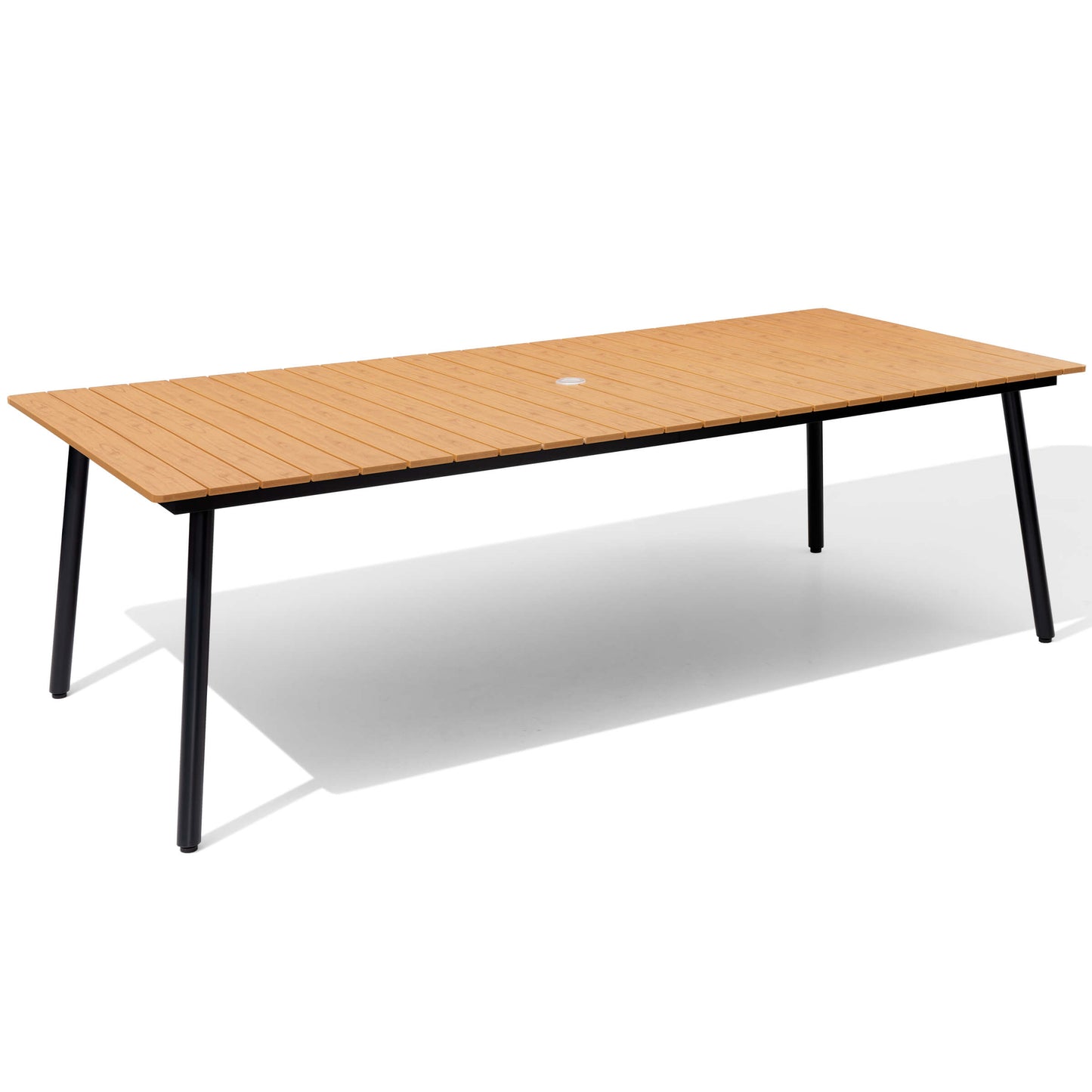 Aluminum Outdoor Dining Table with Umbrella Hole