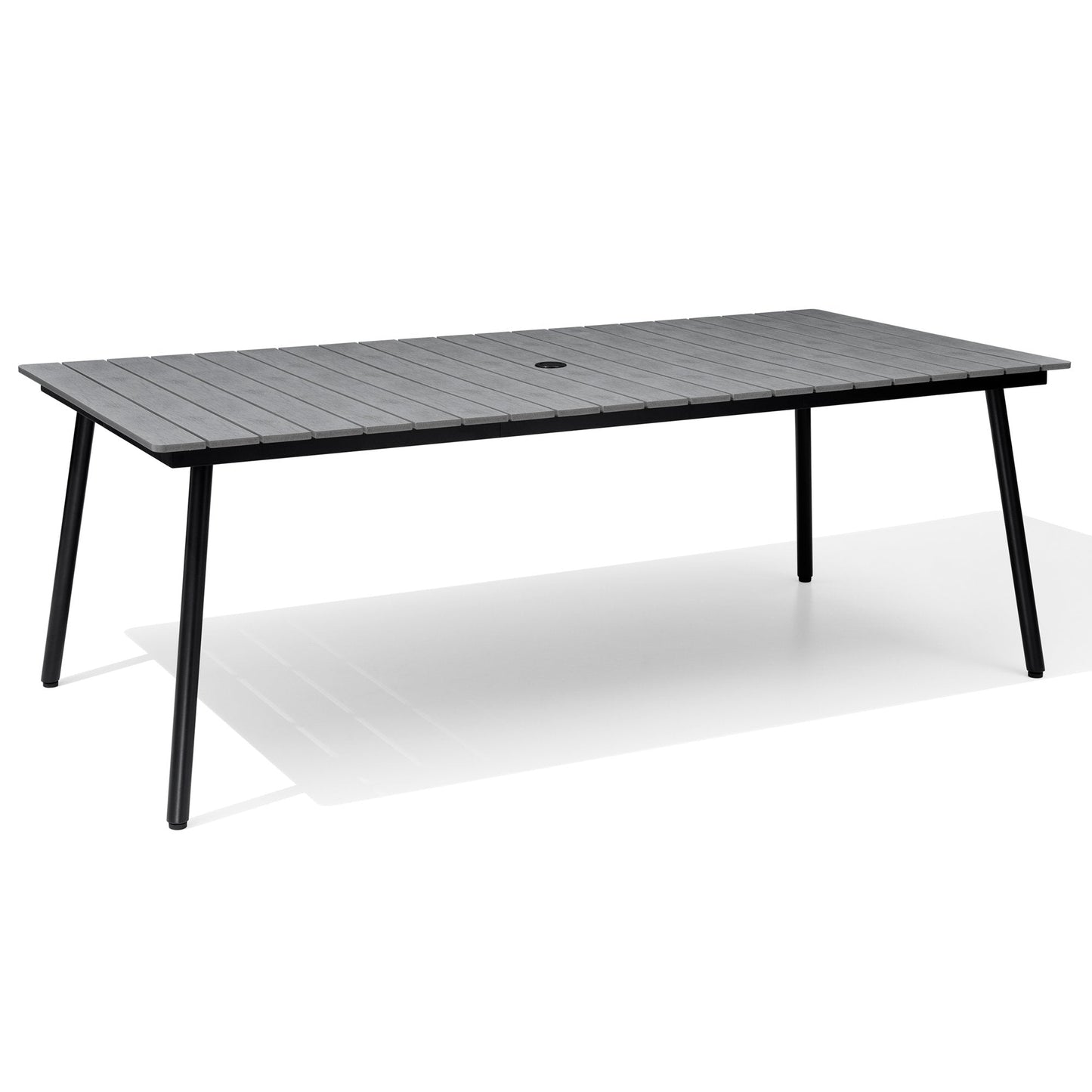 Aluminum Outdoor Dining Table with Umbrella Hole