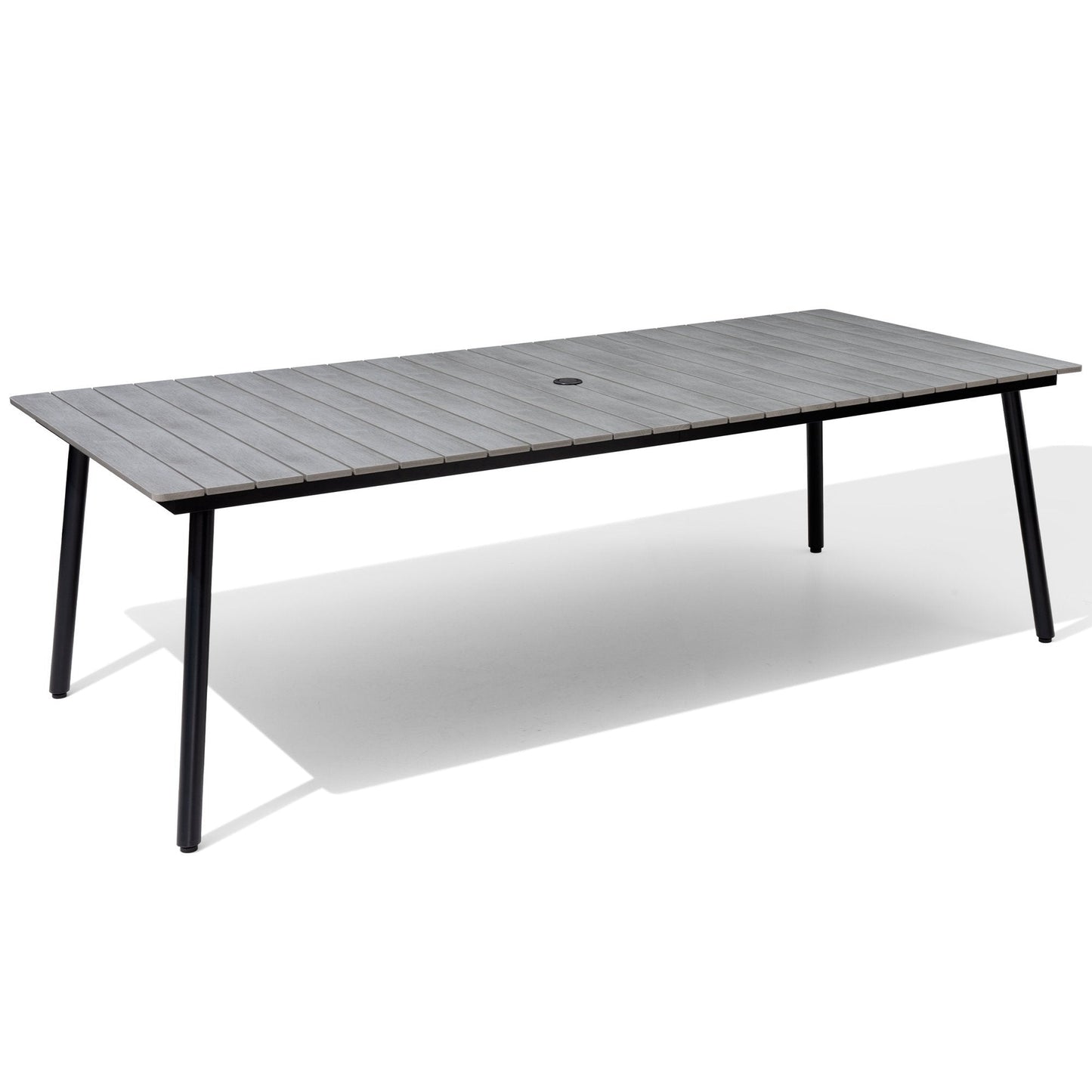 Aluminum Outdoor Dining Table with Umbrella Hole