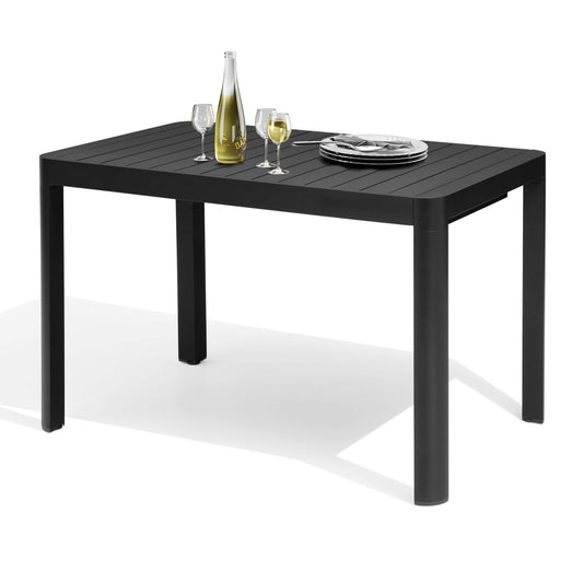 64x28" Expandable Aluminum Outdoor Dining Table