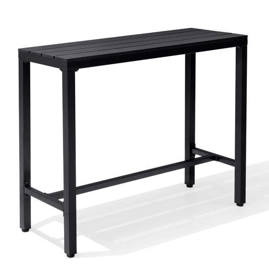 Outdoor Bar Table with Steel Frame