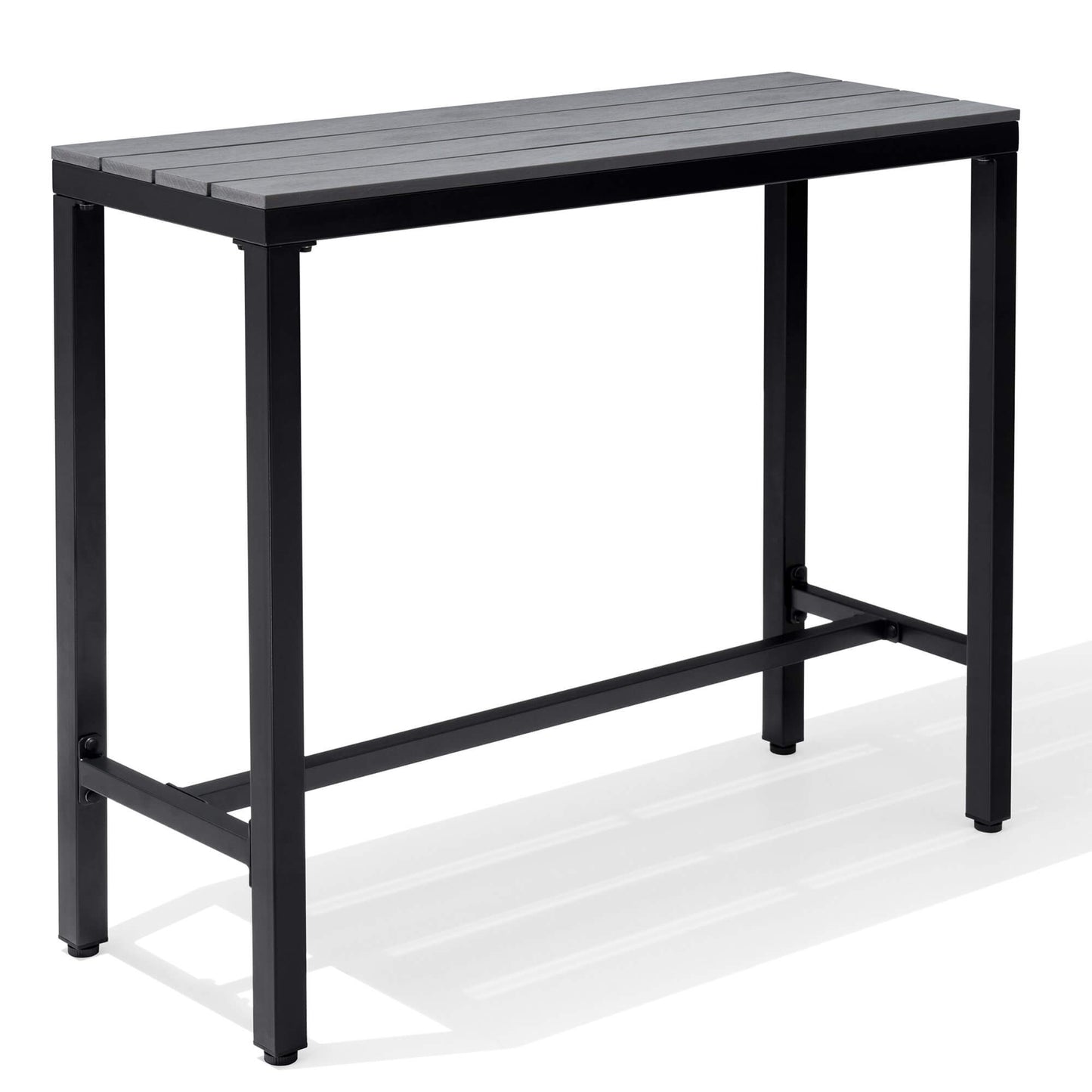 Outdoor Bar Table with Steel Frame