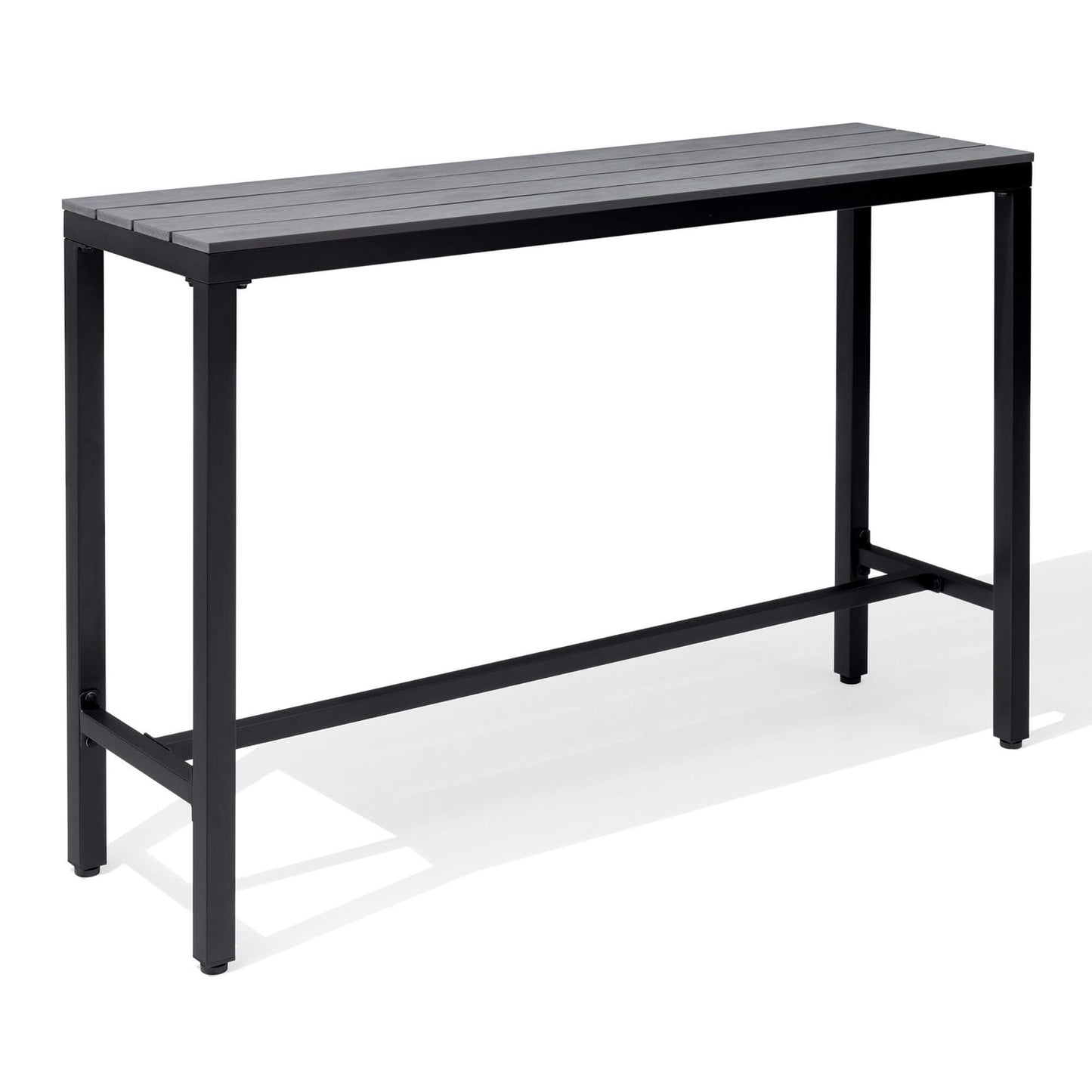 Outdoor Bar Table with Steel Frame