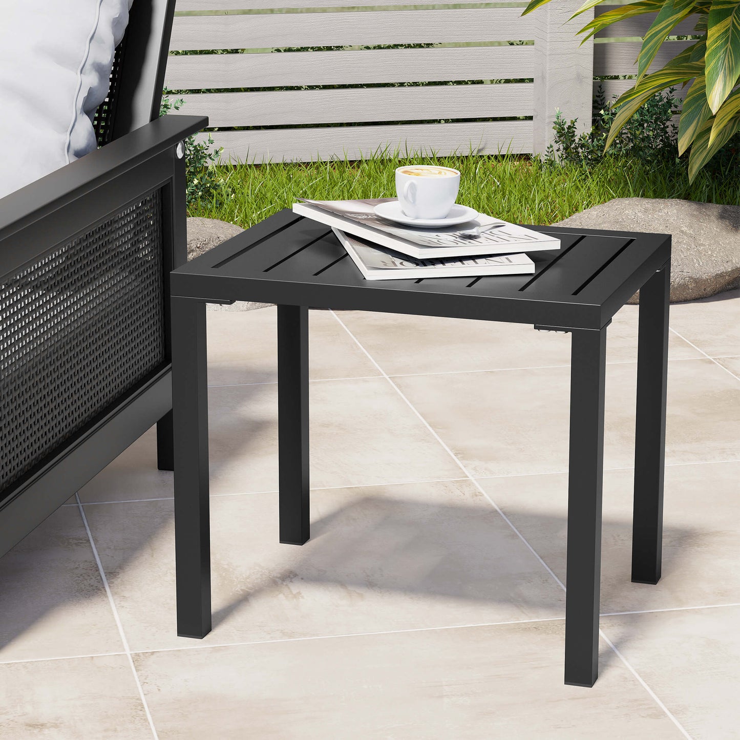 14x18" Aluminum Outdoor Side Table