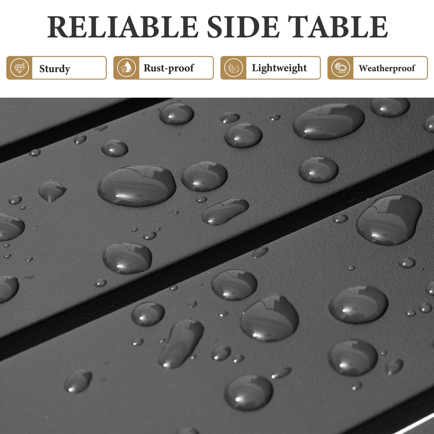 14x18" Aluminum Outdoor Side Table