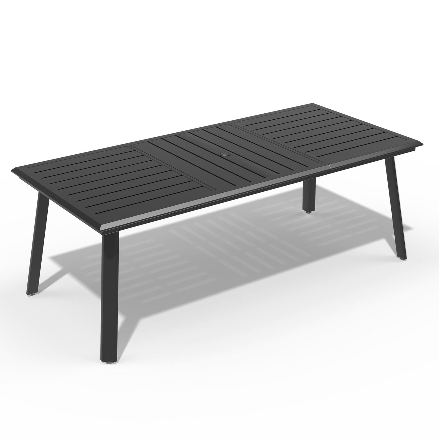 Aluminum Outdoor Dining Table with Umbrella Hole
