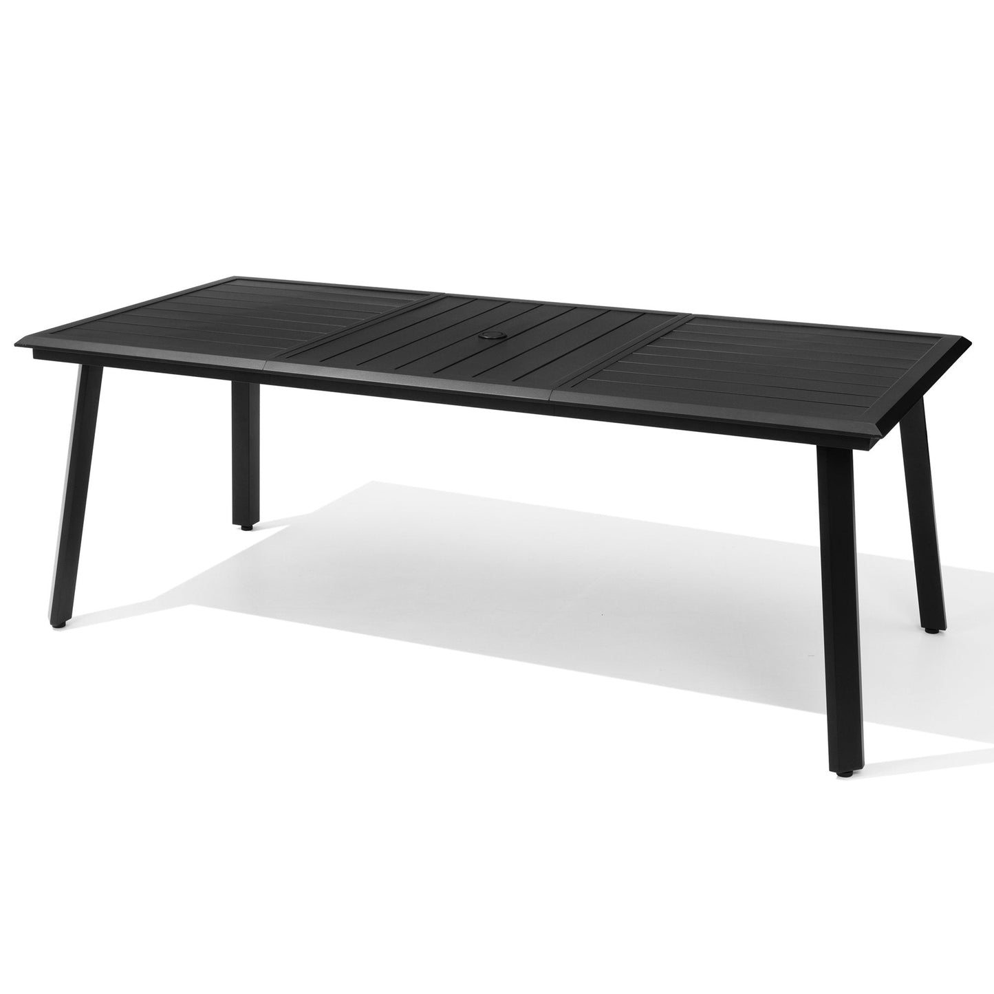 Aluminum Outdoor Dining Table with Umbrella Hole