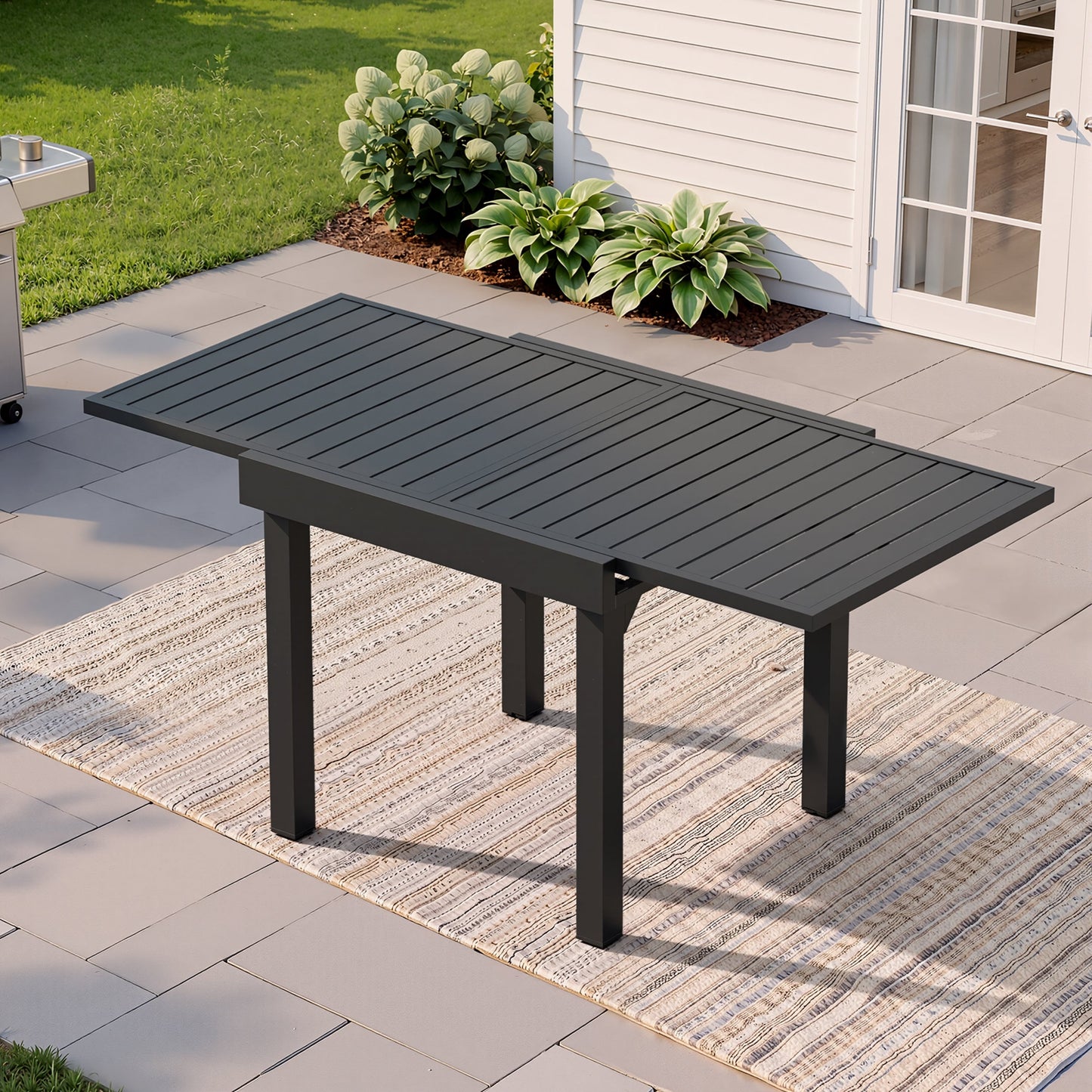 Aluminum Expandable Outdoor Dining Table