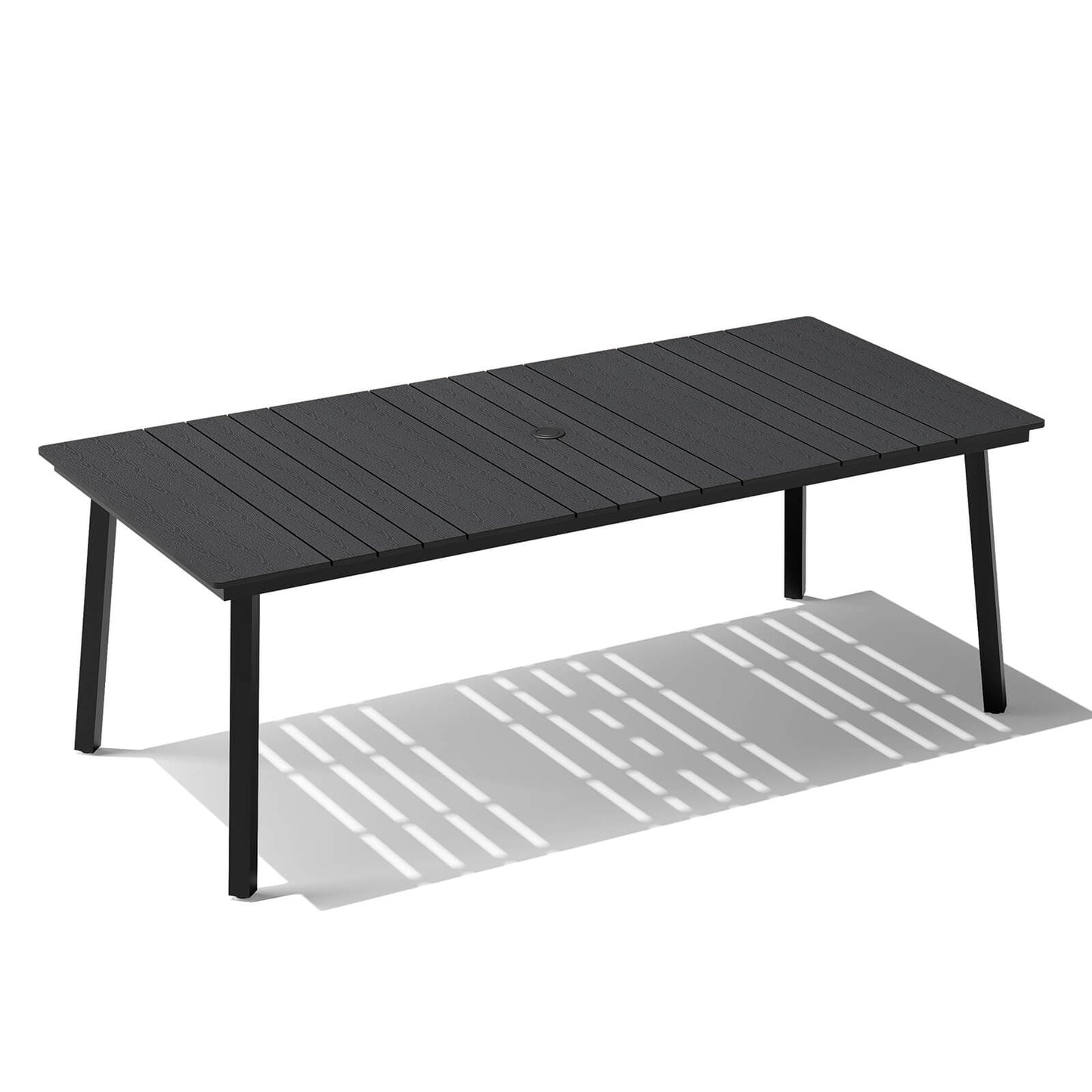 71x33" Outdoor Dining Table with Umbrella Hole