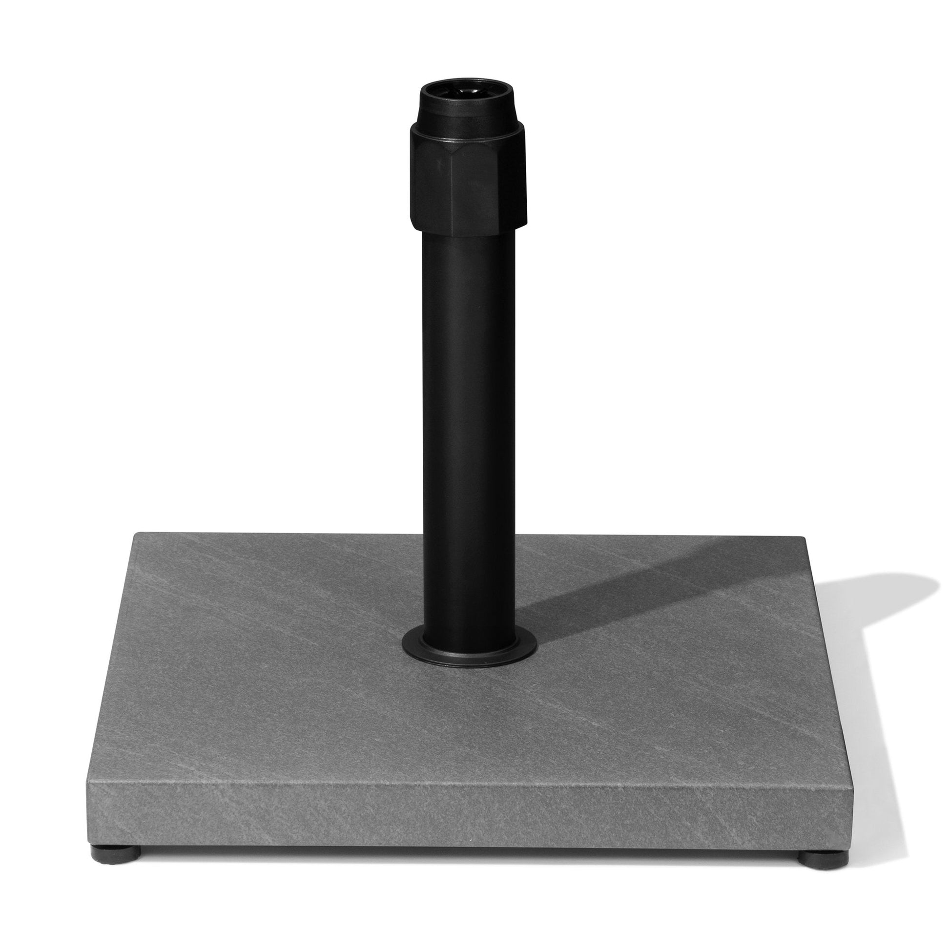 43 lbs square grey steel patio umbrella base.
