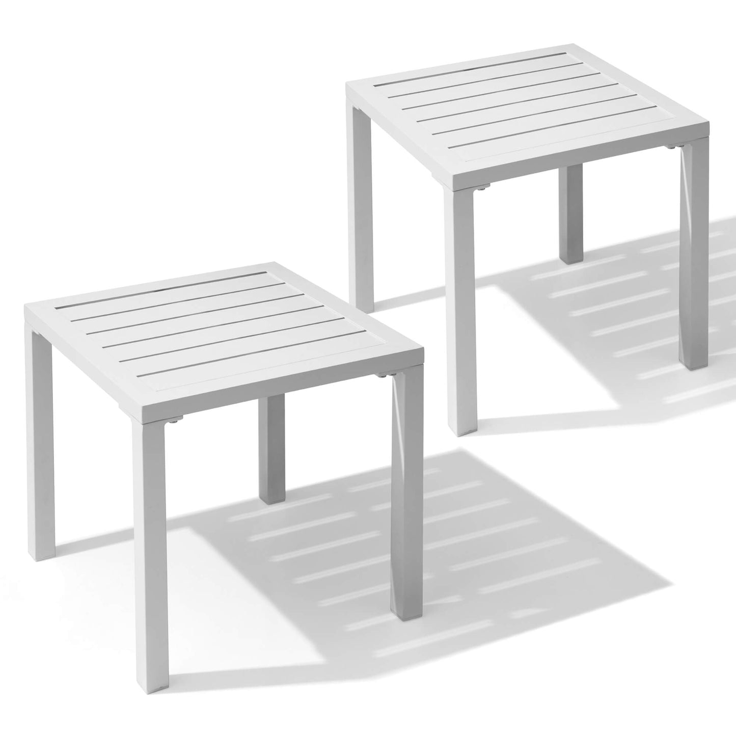 16x16" Aluminum Outdoor Square Side Table